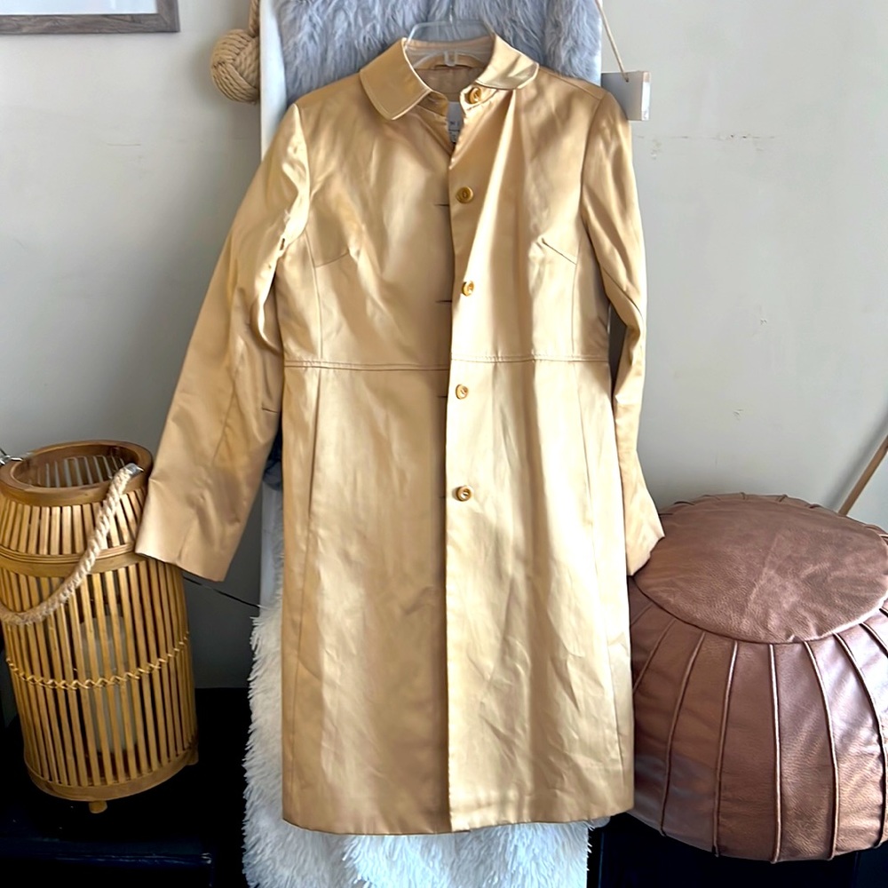 Satin trench coat